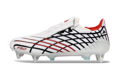 Adidas F50 Spider Elite SG Soft Ground Soccer Cleats - White/Crimson/Jet Black