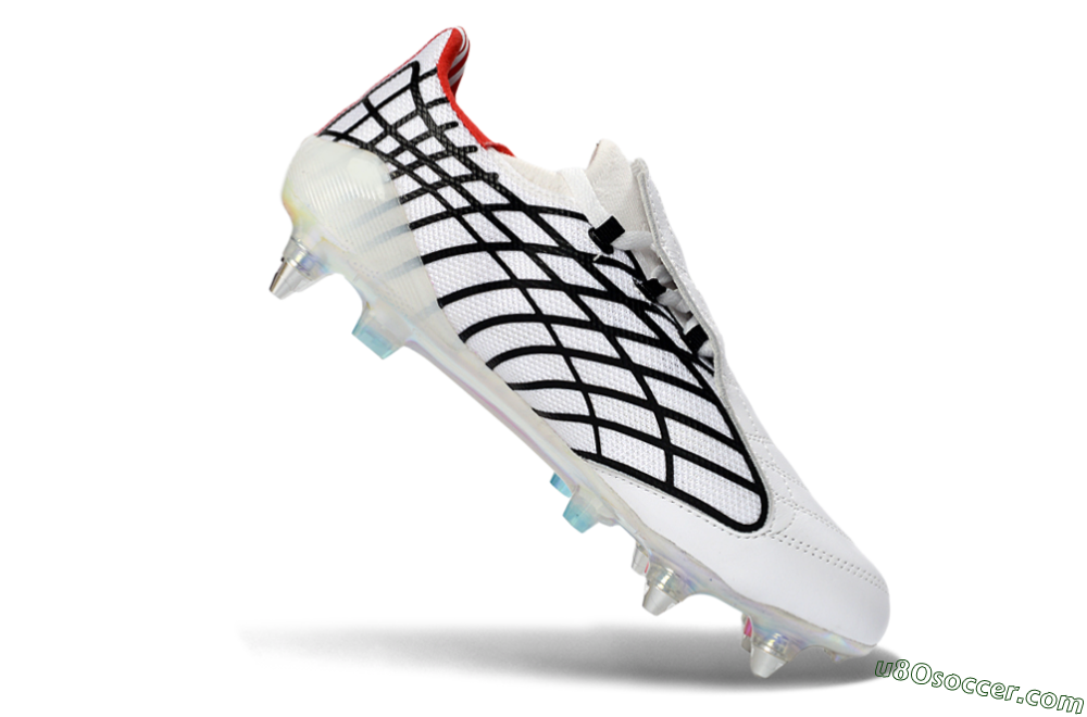 Adidas F50 Spider Elite SG Soft Ground Soccer Cleats - White/Crimson/Jet Black 4