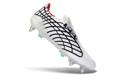 Adidas F50 Spider Elite SG Soft Ground Soccer Cleats - White/Crimson/Jet Black