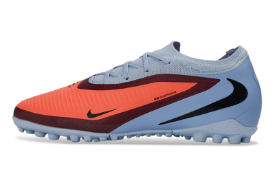 Nike Phantom 6 Elite Low TF Artificial Turf Soccer Shoes - Orange/Sky Blue/Crimson