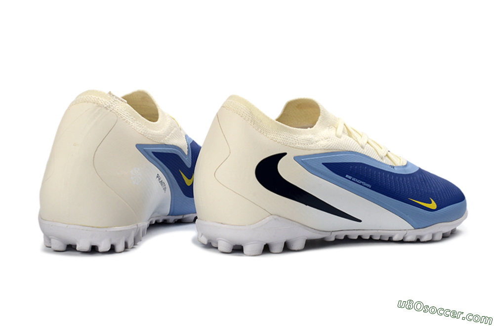 Nike Phantom 6 Elite Low TF Artificial Turf Soccer Shoes - Blue/Light Blue/Dark Blue 6