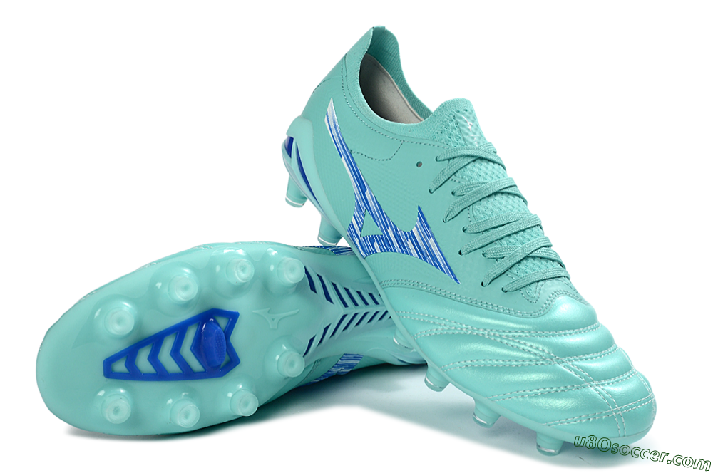 Mizuno Morelia Neo 4 FG Firm Ground Soccer Cleats - Aqua/Ocean Blue/Turquoise Splash 3