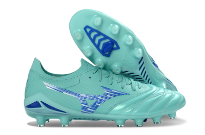 Mizuno Morelia Neo 4 FG Firm Ground Soccer Cleats - Aqua/Ocean Blue/Turquoise Splash