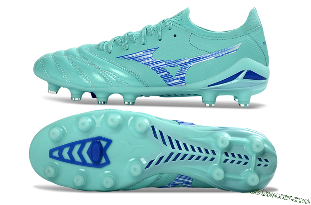 Mizuno Morelia Neo 4 FG Firm Ground Soccer Cleats - Aqua/Ocean Blue/Turquoise Splash 0