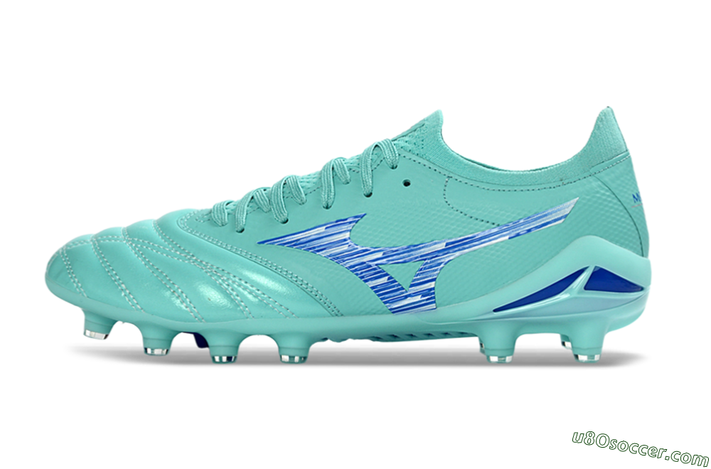 Mizuno Morelia Neo 4 FG Firm Ground Soccer Cleats - Aqua/Ocean Blue/Turquoise Splash 2