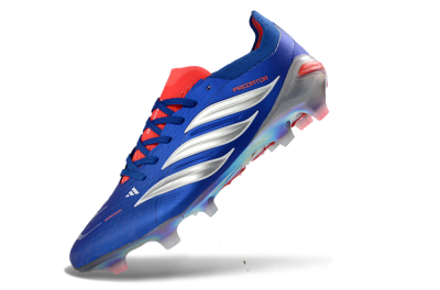 Adidas Predator 26 Elite FG Firm Ground Soccer Cleats - Blue/Fiery Red/Silver
