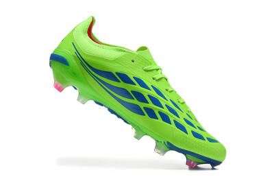 Adidas Predator 26 Elite FG Firm Ground Soccer Cleats - Green/Electric Green/Striking Blue