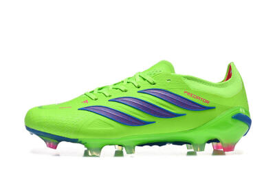 Adidas Predator 26 Elite FG Firm Ground Soccer Cleats - Green/Electric Green/Striking Blue