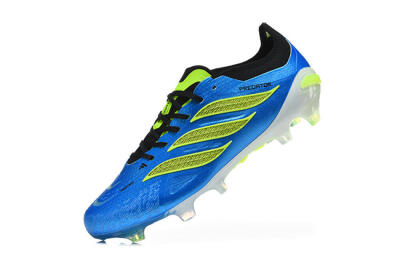 Adidas Predator 26 Elite FG Firm Ground Soccer Cleats - Blue/Electric Blue/Neon Green