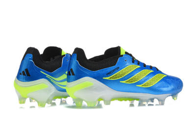 Adidas Predator 26 Elite FG Firm Ground Soccer Cleats - Blue/Electric Blue/Neon Green