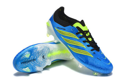 Adidas Predator 26 Elite FG Firm Ground Soccer Cleats - Blue/Electric Blue/Neon Green