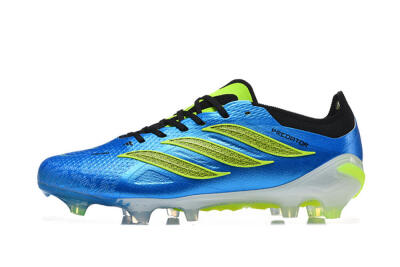 Adidas Predator 26 Elite FG Firm Ground Soccer Cleats - Blue/Electric Blue/Neon Green