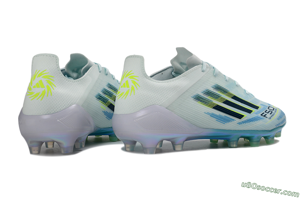 Adidas F50 Elite FG Firm Ground Soccer Cleats - Aqua/Frosted Blue/Shimmering Yellow 6