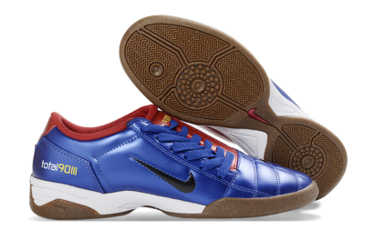 Nike Total 90 III IC Indoor & Futsal Soccer Shoes - Blue/Rust/Golden