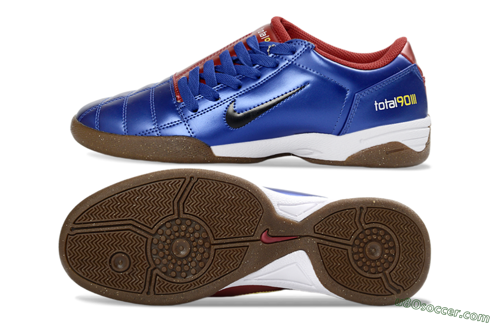 Nike Total 90 III IC Indoor & Futsal Soccer Shoes - Blue/Rust/Golden 0