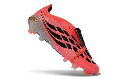 Adidas Predator 26 Elite Fold-Over Tongue FG Firm Ground Soccer Cleats - Pink/Electric Pink/Black