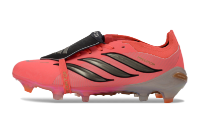 Adidas Predator 26 Elite Fold-Over Tongue FG Firm Ground Soccer Cleats - Pink/Electric Pink/Black