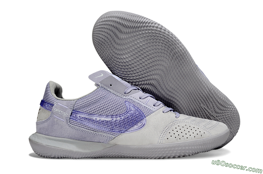 Nike Street Gato IC Indoor & Futsal Soccer Shoes - Purple/Lavender Mist/Silvery Gray 1