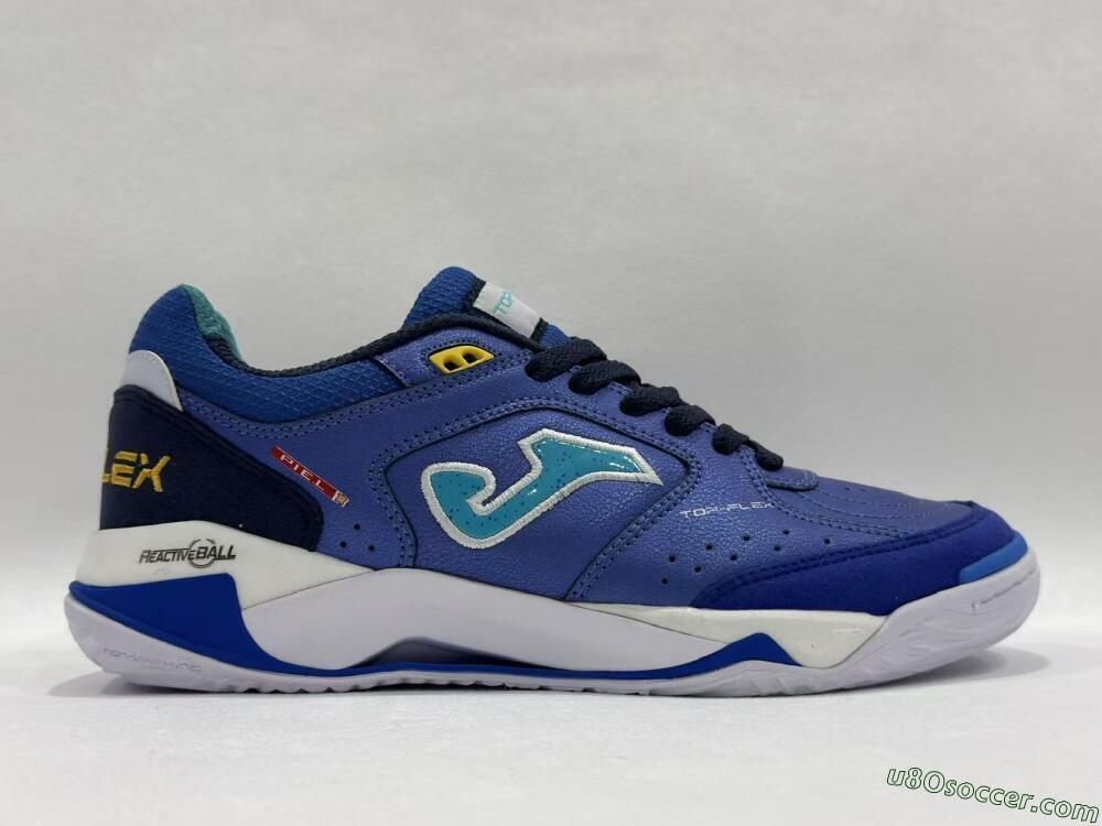 Joma Top Flex IC Indoor & Futsal Soccer Shoes - Blue/Aqua Blue/Cobalt Blue