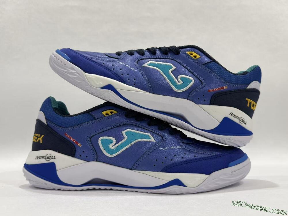 Joma Top Flex IC Indoor & Futsal Soccer Shoes - Blue/Aqua Blue/Cobalt Blue