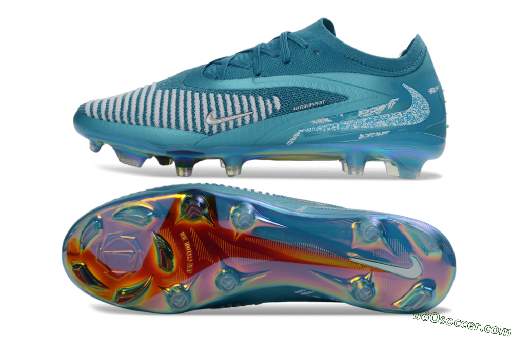 Nike Phantom 6 Elite Low FG Firm Ground Soccer Cleats - Teal/Oceanic Teal/Silver Mist 0