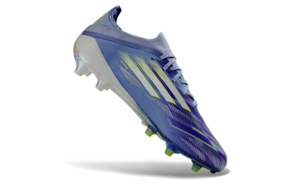 Adidas F50 Pro FG Firm Ground Soccer Cleats - Blue/Iridescent Yellow/Lime Green
