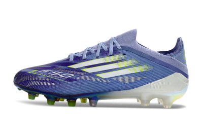 Adidas F50 Pro FG Firm Ground Soccer Cleats - Blue/Iridescent Yellow/Lime Green