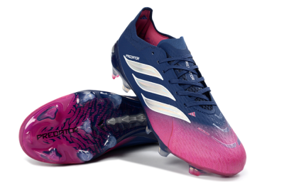 Adidas Predator 26 Elite FG Firm Ground Soccer Cleats - Navy/Electric Pink/Deep Blue