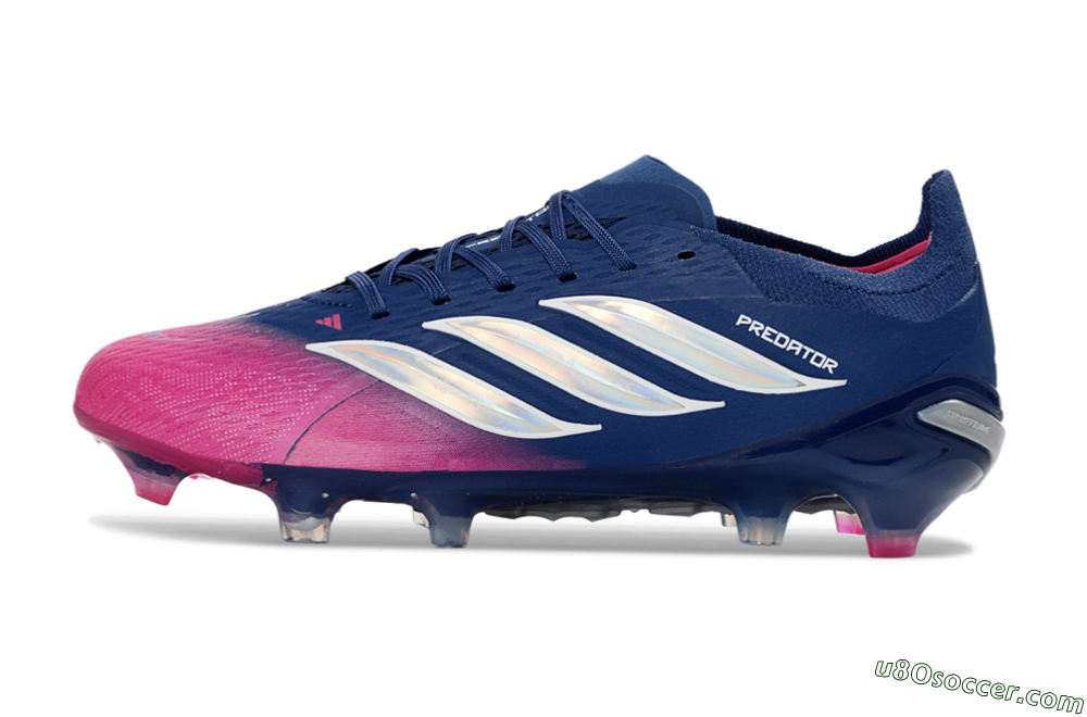 Adidas Predator 26 Elite FG Firm Ground Soccer Cleats - Navy/Electric Pink/Deep Blue 2