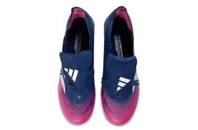 Adidas Predator 26 Elite Fold-Over Tongue FG Firm Ground Soccer Cleats - Navy/Vibrant Pink/Deep Blue