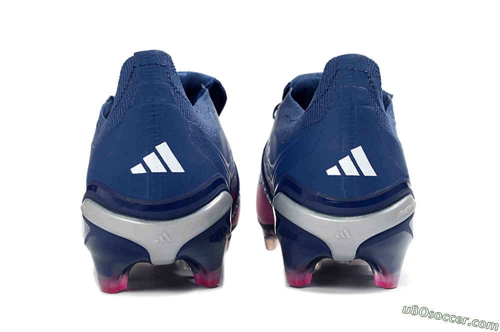 Adidas Predator 26 Elite Fold-Over Tongue FG Firm Ground Soccer Cleats - Navy/Vibrant Pink/Deep Blue 5