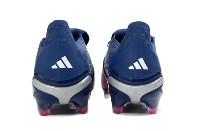 Adidas Predator 26 Elite Fold-Over Tongue FG Firm Ground Soccer Cleats - Navy/Vibrant Pink/Deep Blue