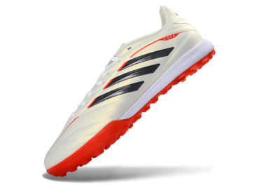 Adidas Copa Pure 3 Elite TF Artificial Turf Soccer Shoes - White/Fiery Red/Black
