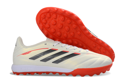 Adidas Copa Pure 3 Elite TF Artificial Turf Soccer Shoes - White/Fiery Red/Black
