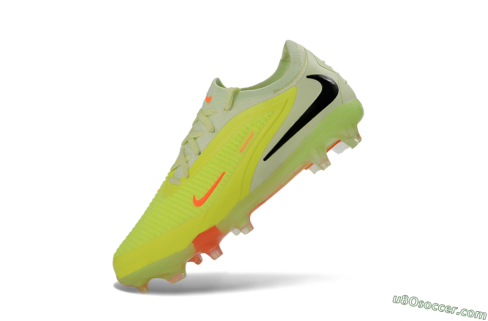 Nike Phantom 6 Elite Low FG Firm Ground Soccer Cleats - Yellow/Neon Green/Fluorescent Orange 4