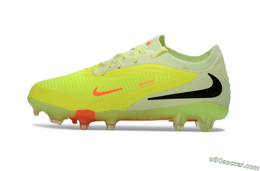 Nike Phantom 6 Elite Low FG Firm Ground Soccer Cleats - Yellow/Neon Green/Fluorescent Orange 1