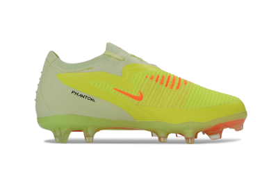 Nike Phantom 6 Elite Low FG Firm Ground Soccer Cleats - Yellow/Neon Green/Fluorescent Orange
