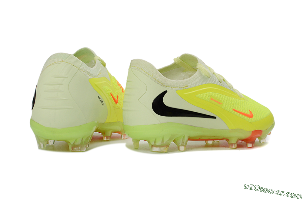 Nike Phantom 6 Elite Low FG Firm Ground Soccer Cleats - Yellow/Neon Green/Fluorescent Orange 6