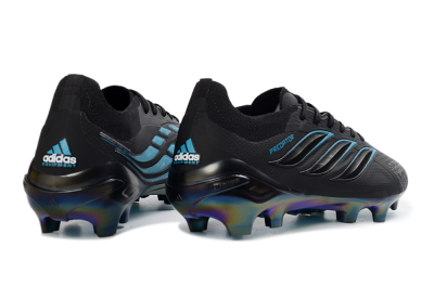 Adidas Predator 26 Elite FG Firm Ground Soccer Cleats - Black/Electric Blue/Rainbow Iridescent