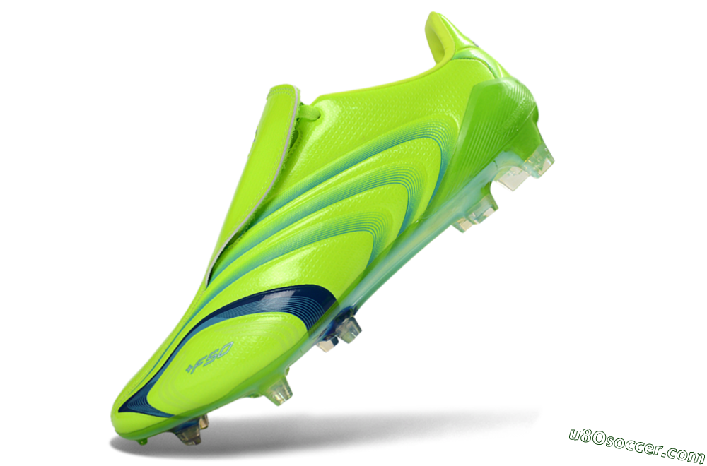 Adidas F50 Elite FG Firm Ground Soccer Cleats - Green/Electric Green/Blue Accent 5