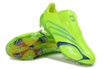 Adidas F50 Elite FG Firm Ground Soccer Cleats - Green/Electric Green/Blue Accent