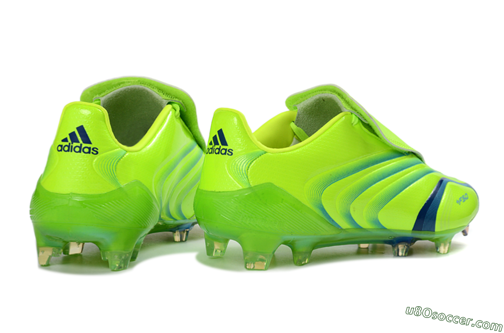 Adidas F50 Elite FG Firm Ground Soccer Cleats - Green/Electric Green/Blue Accent 6