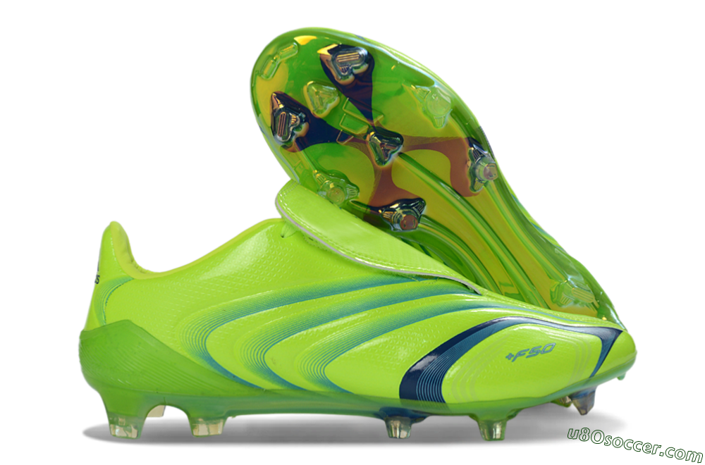 Adidas F50 Elite FG Firm Ground Soccer Cleats - Green/Electric Green/Blue Accent 1