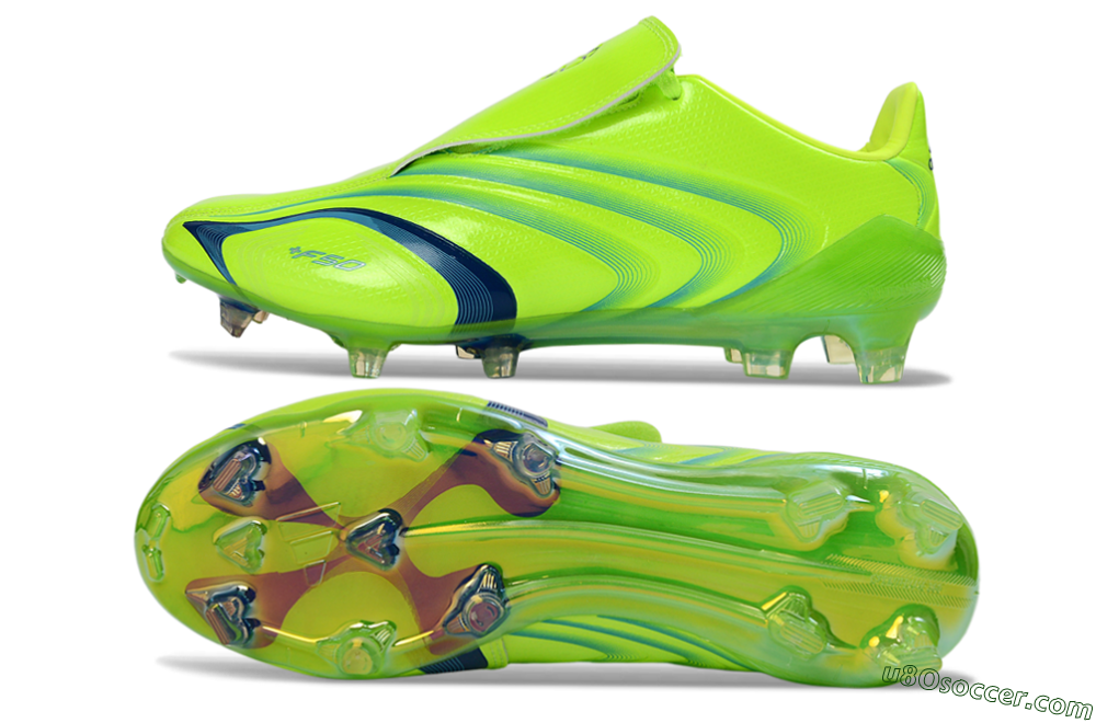 Adidas F50 Elite FG Firm Ground Soccer Cleats - Green/Electric Green/Blue Accent 0