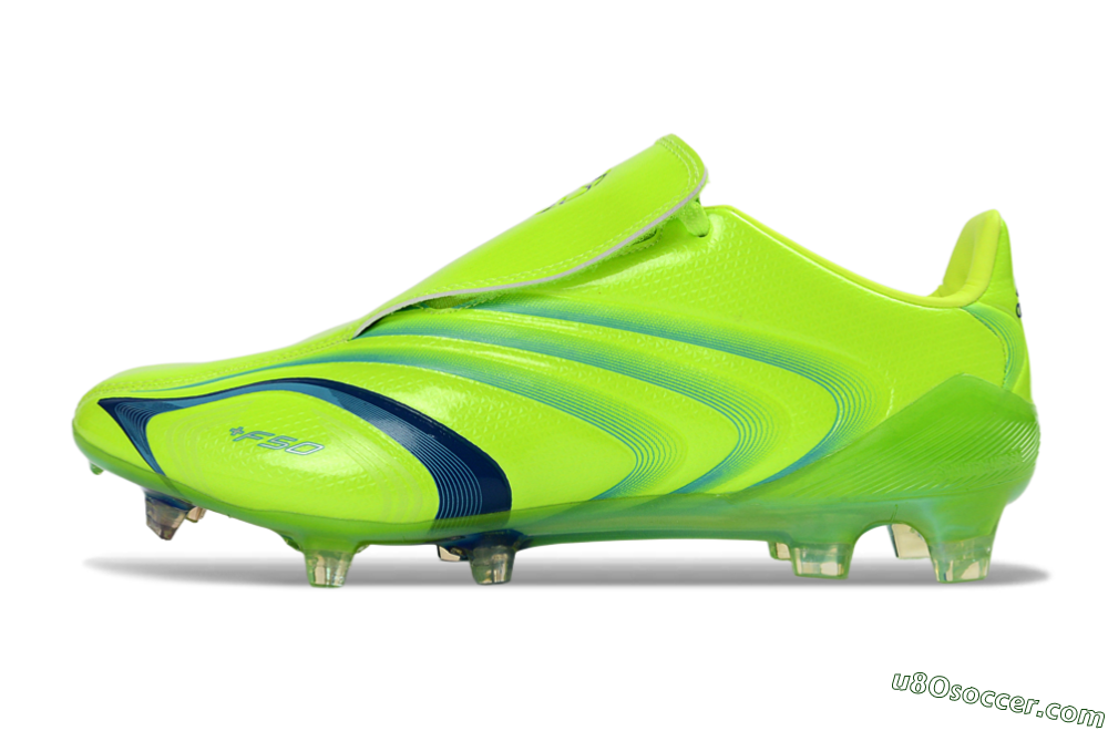 Adidas F50 Elite FG Firm Ground Soccer Cleats - Green/Electric Green/Blue Accent 2