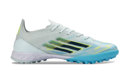 Adidas F50 Pro TF Artificial Turf Soccer Shoes - Blue/Aqua Blue/Neon Yellow