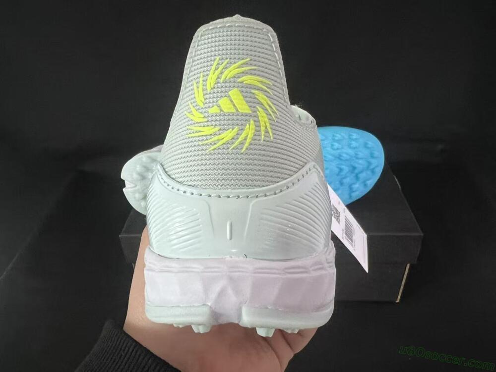 Adidas F50 Pro TF Artificial Turf Soccer Shoes - Blue/Aqua Blue/Neon Yellow