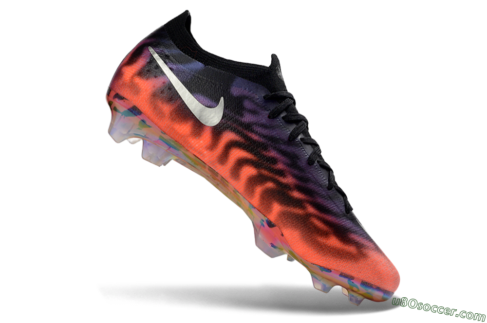 Nike Air Zoom Mercurial Vapor 16 Elite FG Firm Ground Soccer Cleats - Orange/Fiery Sunset/Abyssal Blue 4