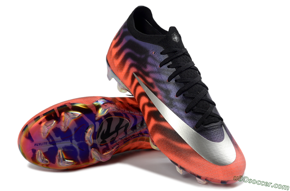 Nike Air Zoom Mercurial Vapor 16 Elite FG Firm Ground Soccer Cleats - Orange/Fiery Sunset/Abyssal Blue 3