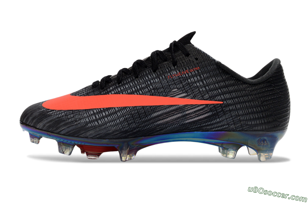 Nike Air Zoom Mercurial Superfly 11 FG Firm Ground Soccer Cleats - Black/Vibrant Orange/Rainbow Burst 2